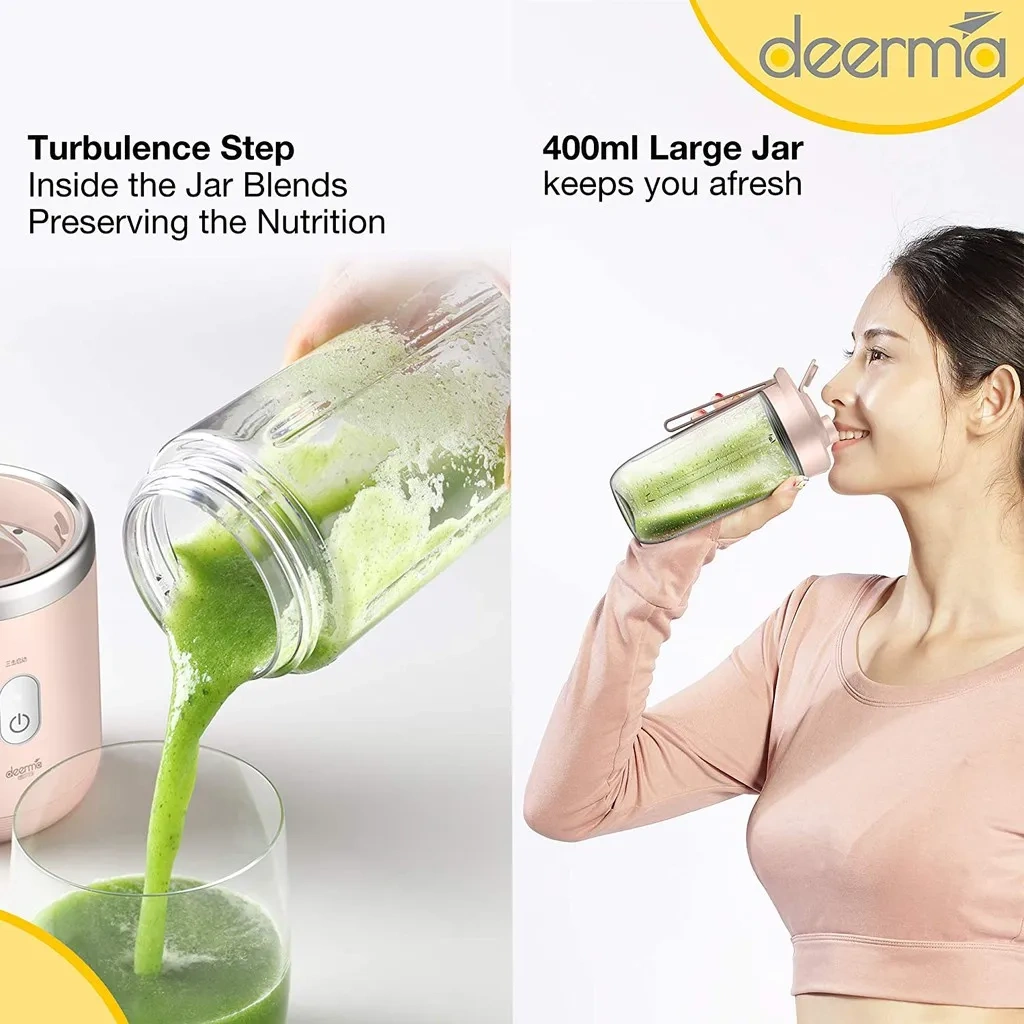 مخلوط کن قابل حمل شیائومی درما (شیکر) مدل Deerma DEM-NU05 Juicer Wireless Portable