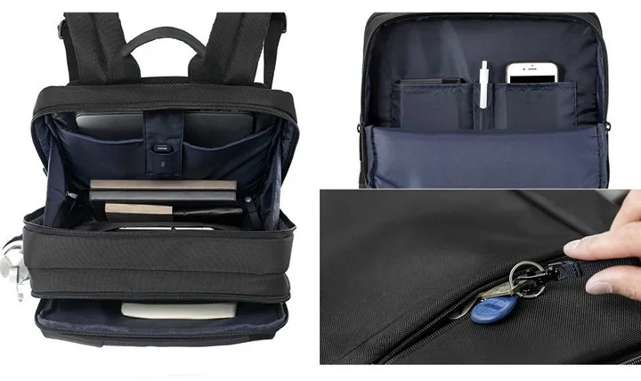 کوله پشتی تجاری کلاسیک شیائومی مدل Youpin 90FUN Classic Business Backpack