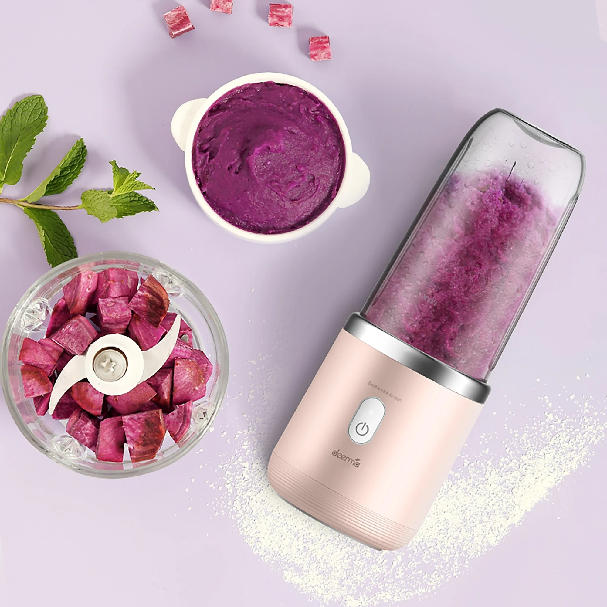 مخلوط کن قابل حمل شیائومی درما (شیکر) مدل Deerma DEM-NU05 Juicer Wireless Portable