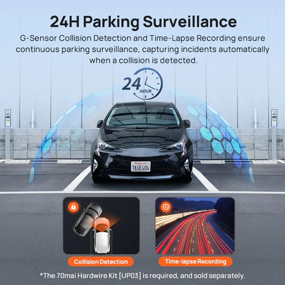 دوربین ثبت وقایع خودرو شیائومی مدل 70mai Dash Cam A410