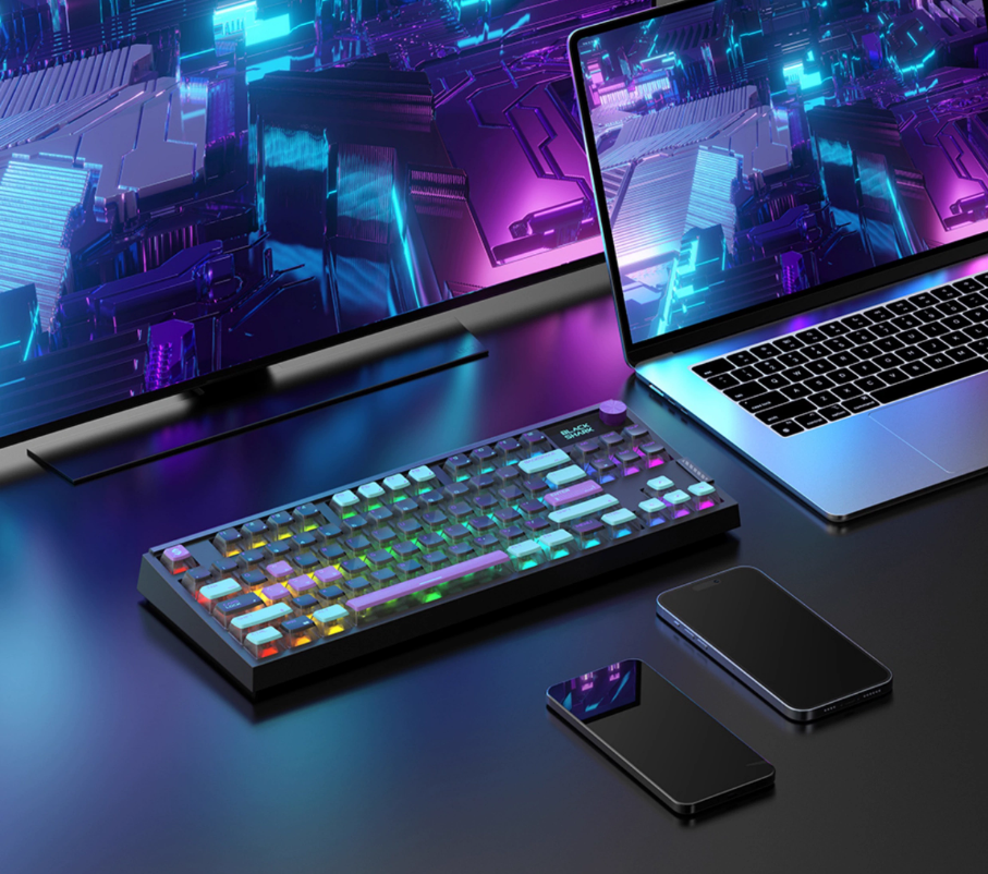 کیبورد گیمینگ بیسیم بلک شارک مدل Black Shark Wireless Gaming Keyboard