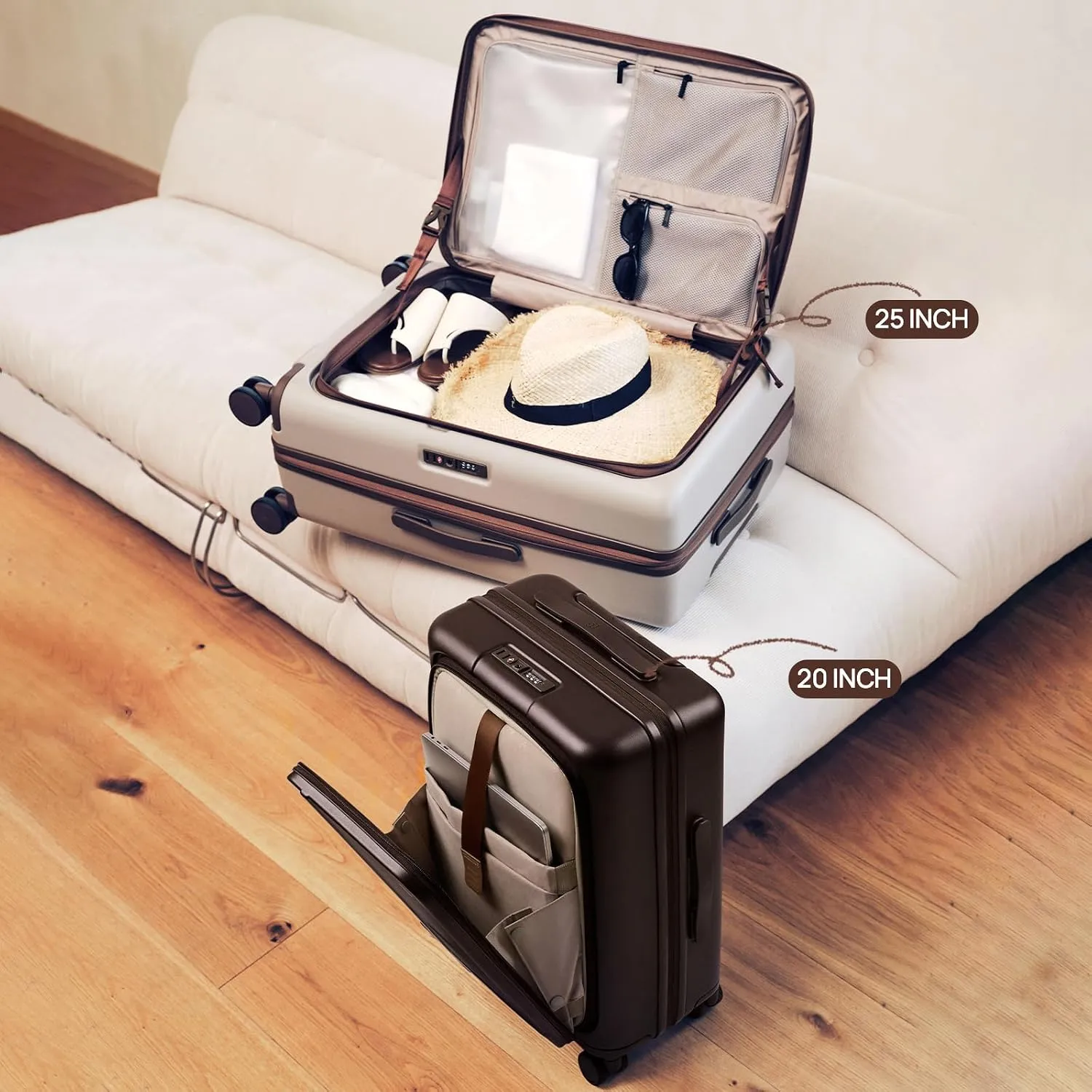 چمدان مسافرتی ناینتی گو مدل NINETYGO Coffee Journey Luggage