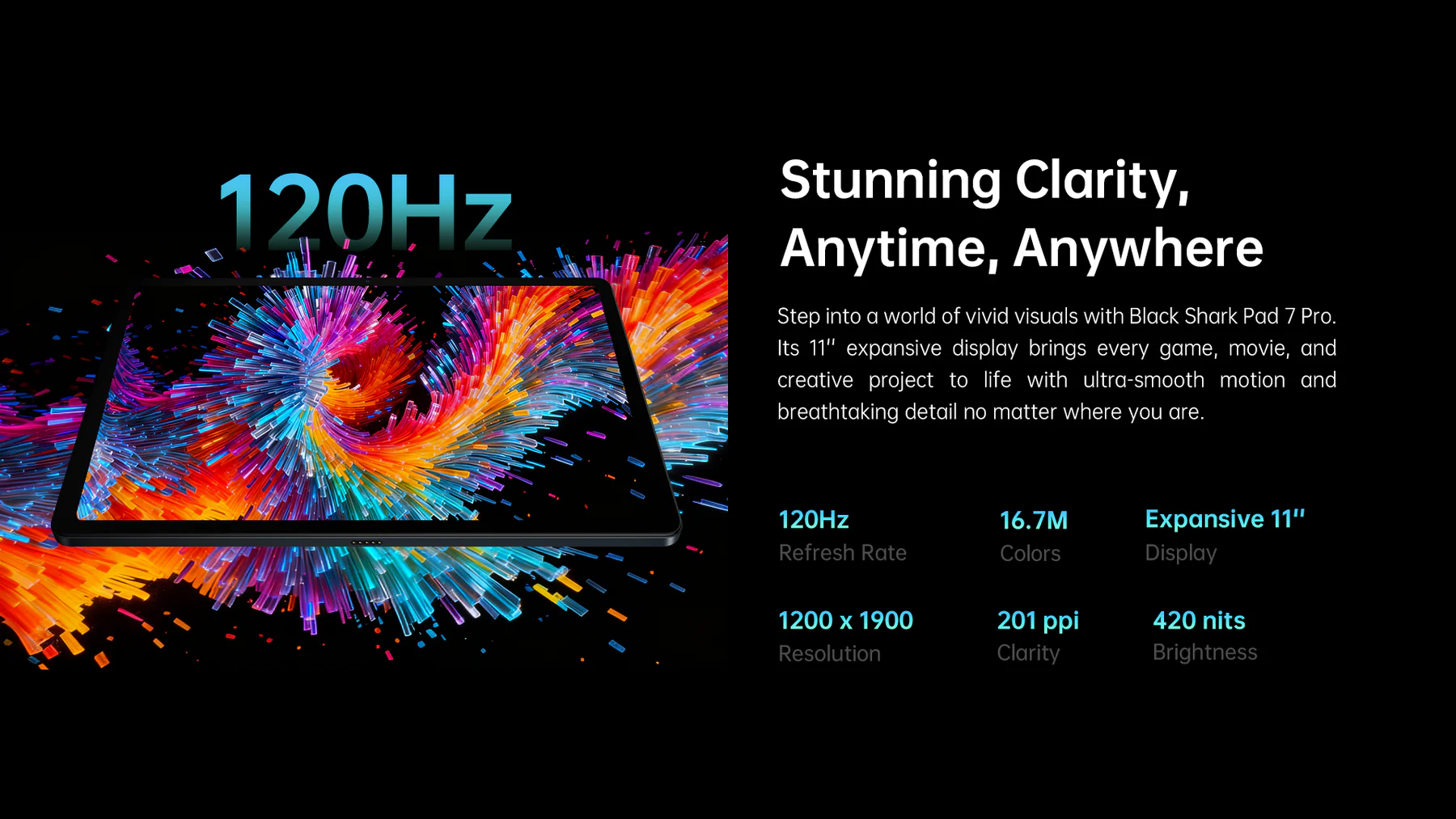 تبلت شیائومی مدل Black Shark Pad 7 Pro 8/256
