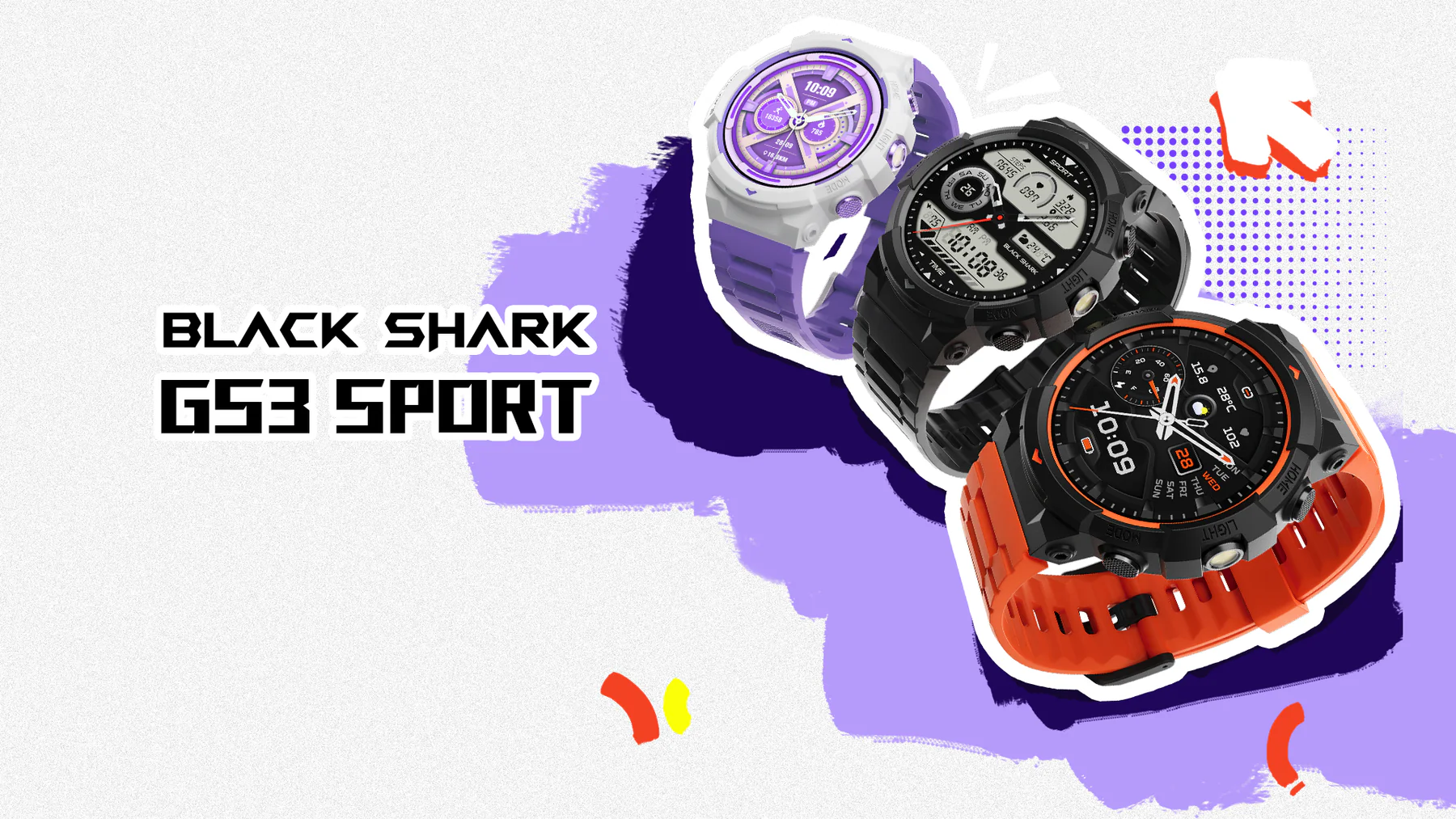 ساعت هوشمند شیائومی مدل Black Shark SmartWatch GS3 Sport