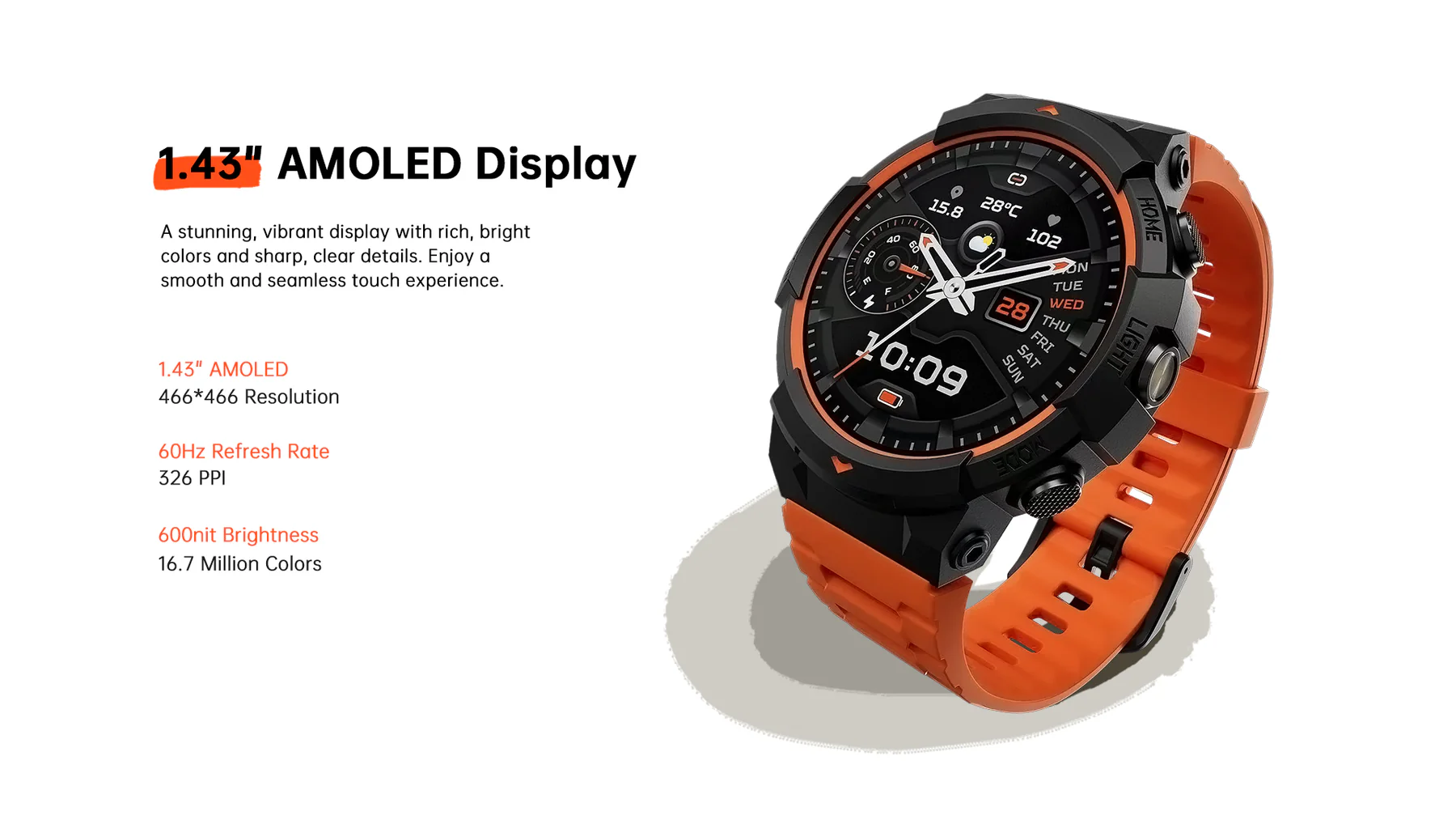 ساعت هوشمند شیائومی مدل Black Shark SmartWatch GS3 Sport