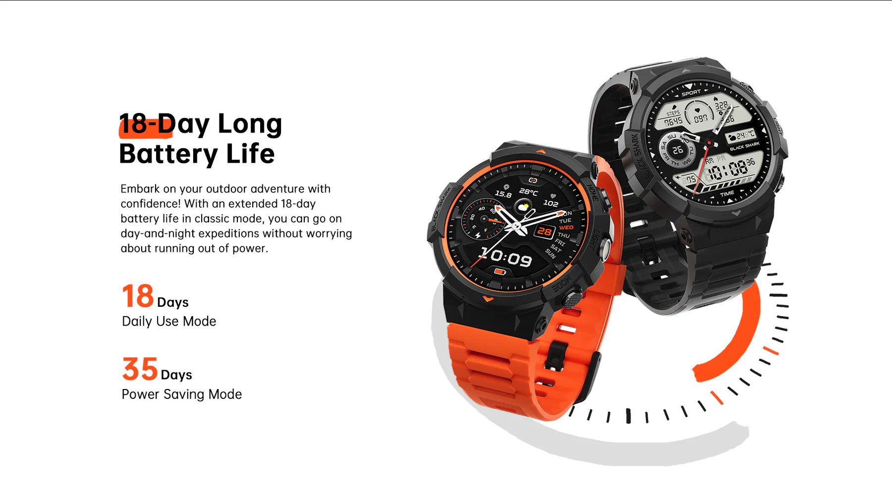ساعت هوشمند شیائومی مدل Black Shark SmartWatch GS3 Sport