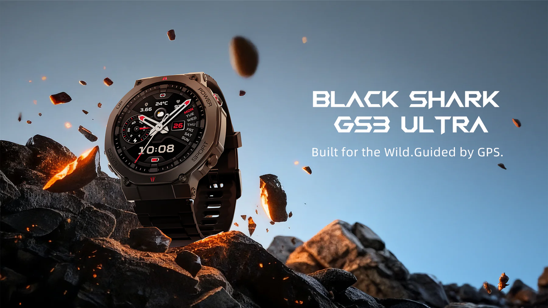 ساعت هوشمند شیائومی مدل Black Shark SmartWatch GS3 Ultra