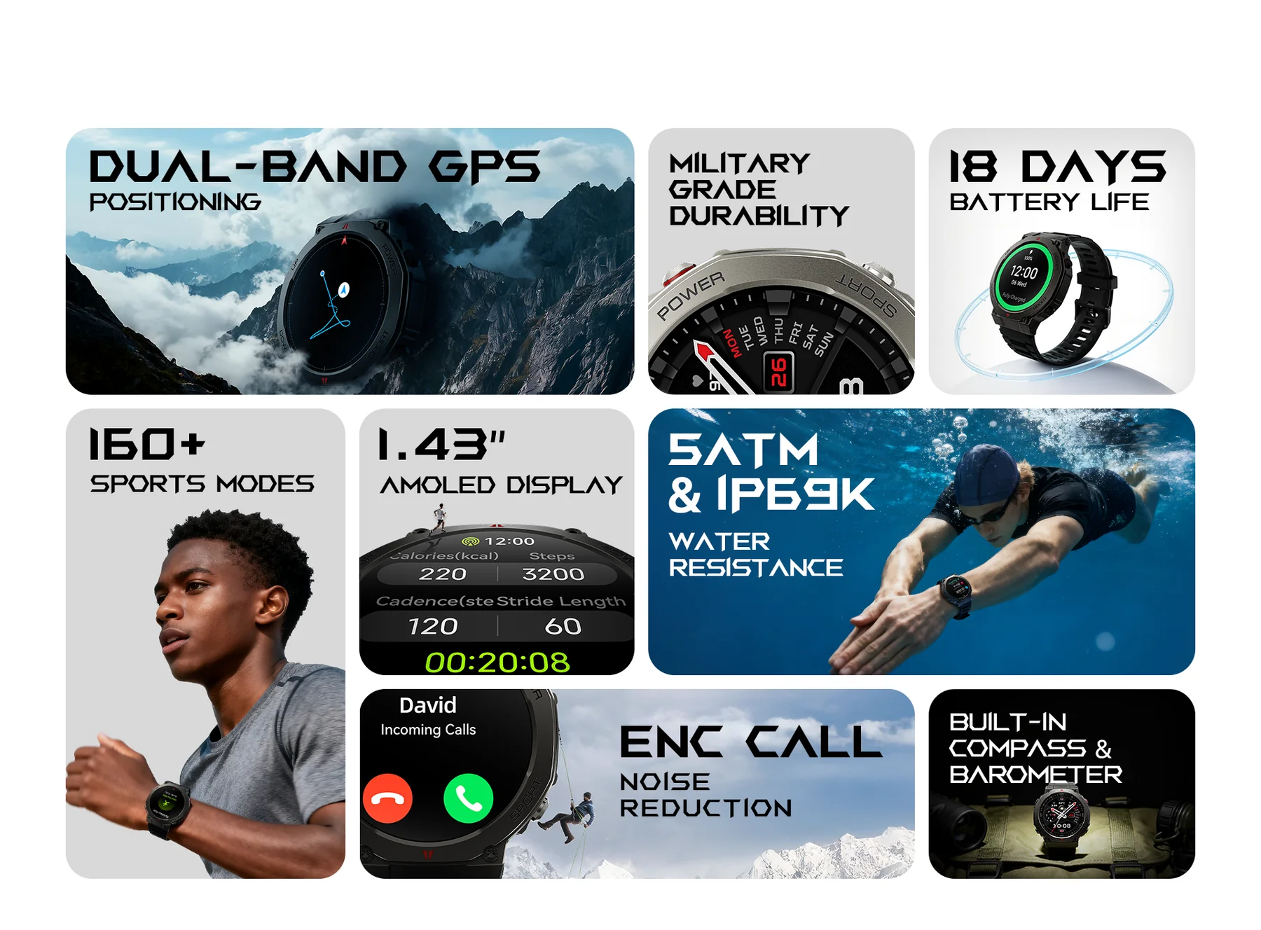 ساعت هوشمند شیائومی مدل Black Shark SmartWatch GS3 Ultra