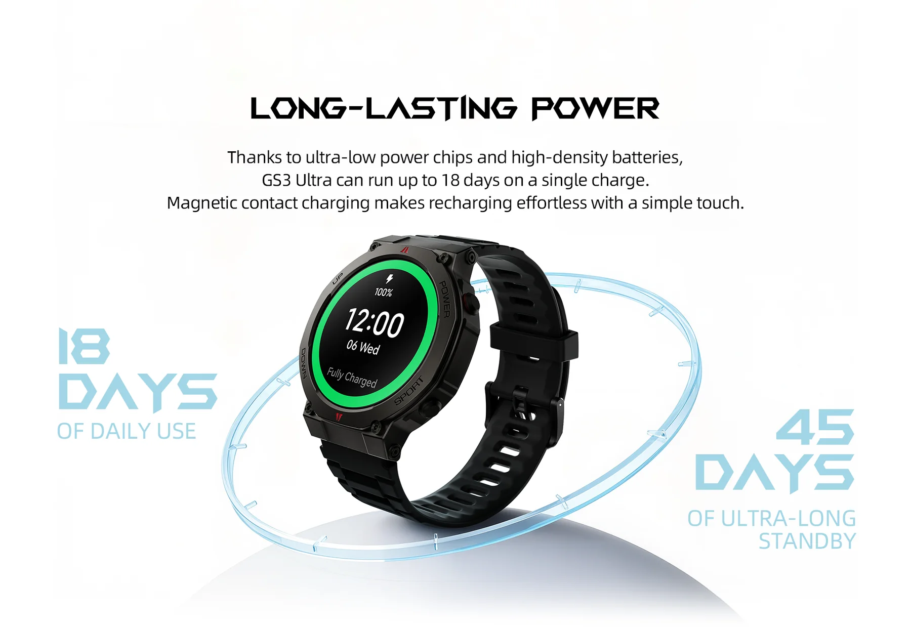 ساعت هوشمند شیائومی مدل Black Shark SmartWatch GS3 Ultra