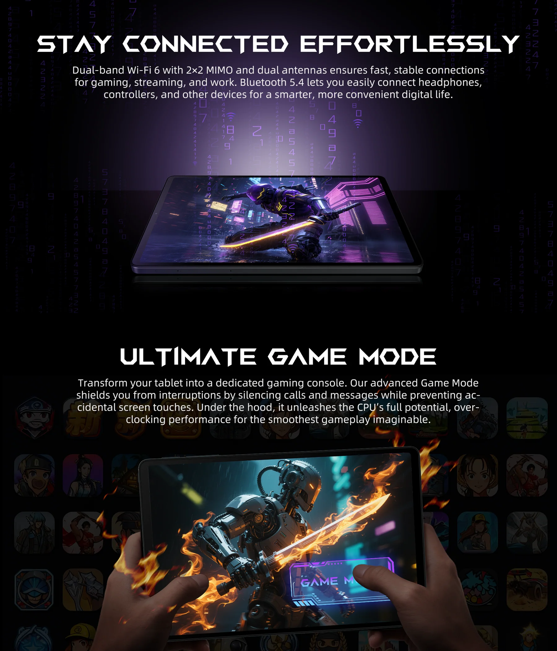 تبلت هوشمند شیائومی مدل Black Shark Gaming Tablet 12/256