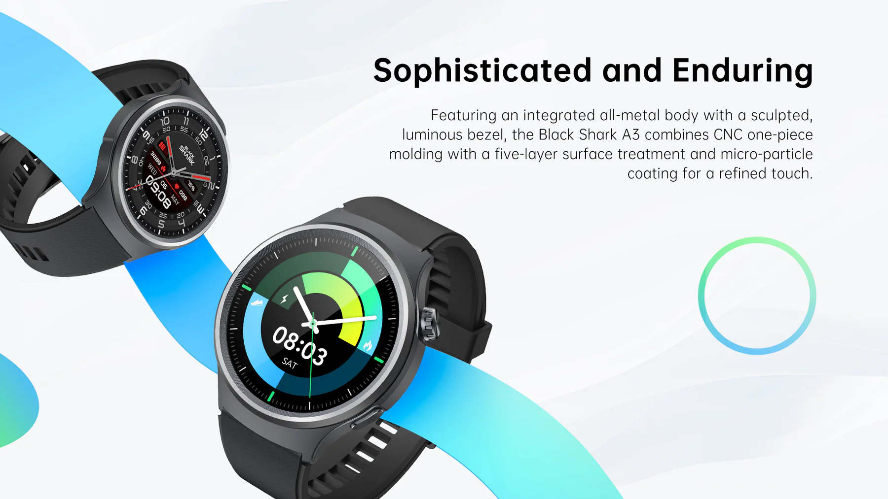 ساعت هوشمند شیائومی مدل Black Shark SmartWatch A3