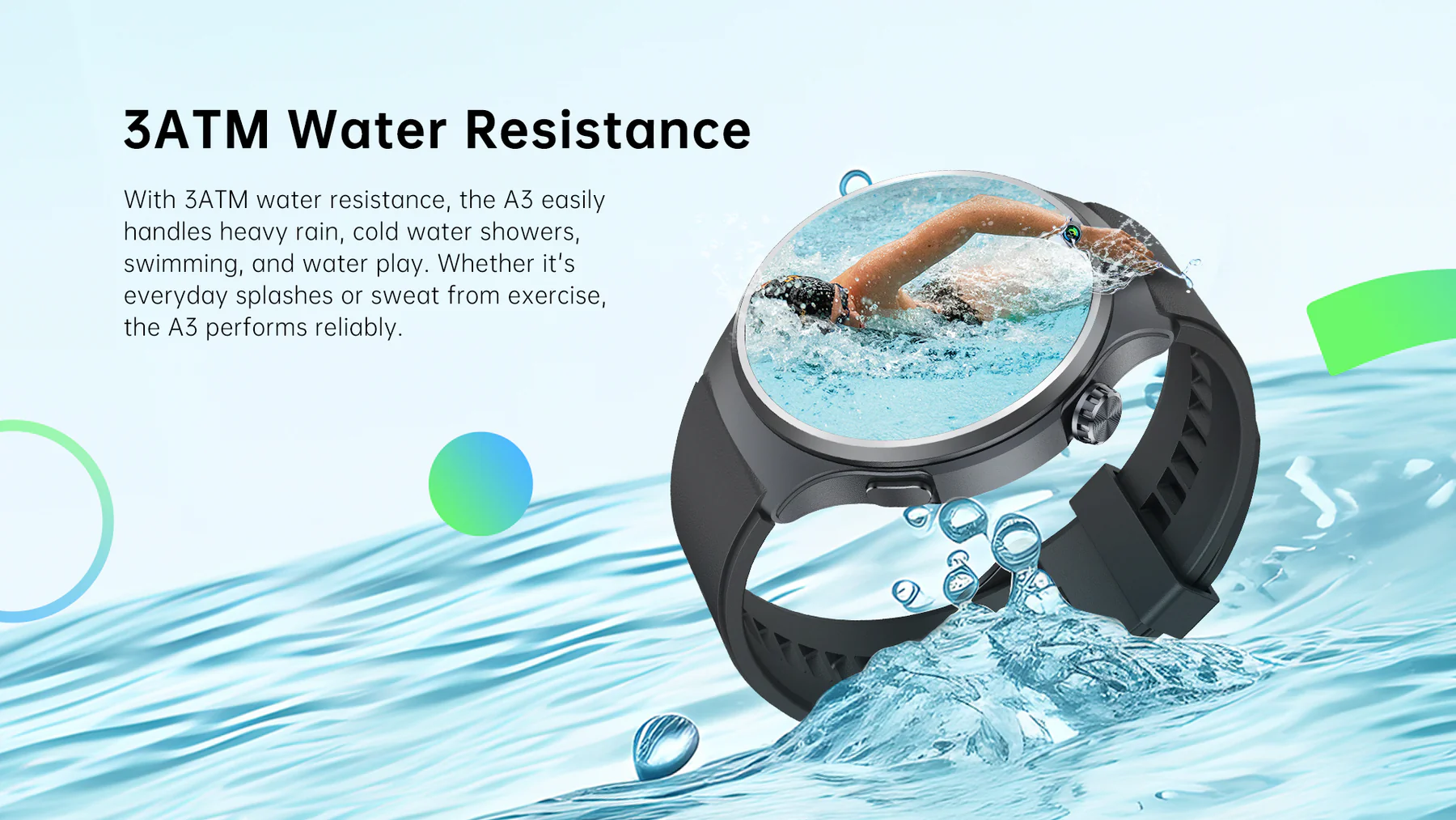 ساعت هوشمند شیائومی مدل Black Shark SmartWatch A3