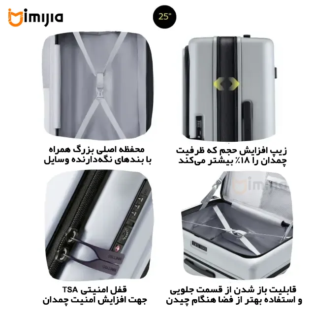 چمدان مسافرتی ناینتی گو مدل NINETYGO Sweet Journey Luggage