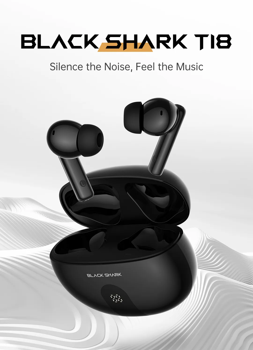 ایرپاد بلک شارک مدل Black Shark T18 Wireless Earbuds
