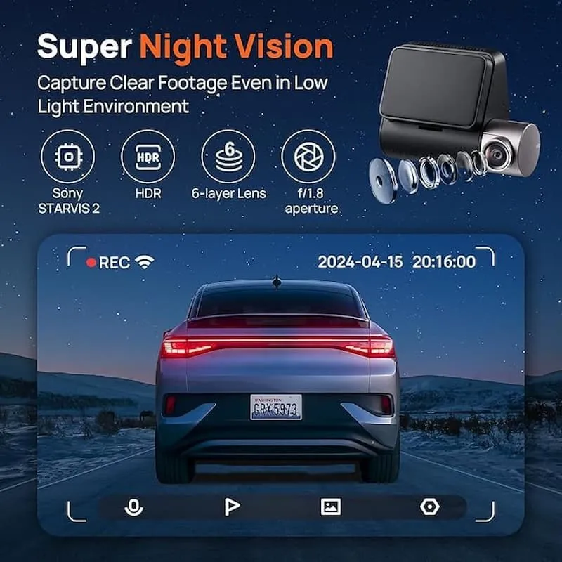 دوربین ثبت وقایع خودرو 70mai Dash Cam A510 Set
