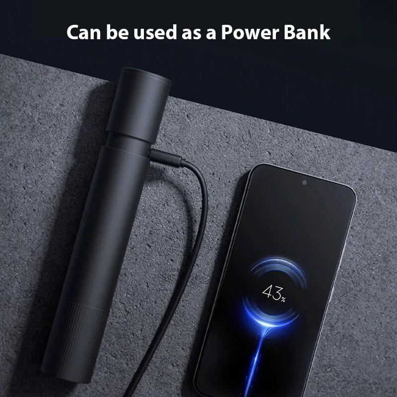 چراغ قوه و پاوربانک چندمنظوره شیائومی مدل Mijia N613 Multifunctional Flashlight