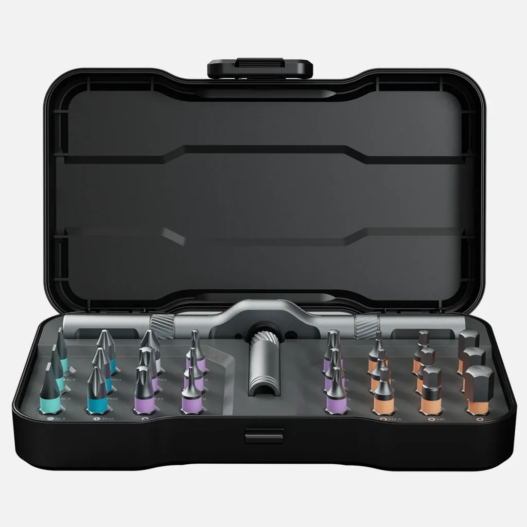 ست آچار و پیچ‌گوشتی ۲۴ عددی شیائومی مدل ATuMan RS ratchet screwdriver set